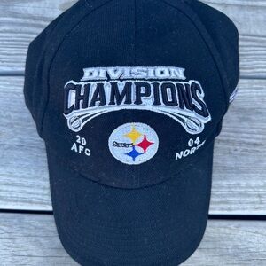 NFL Pittsburgh Steelers Black 'Division Champions' Embroidered Cap
